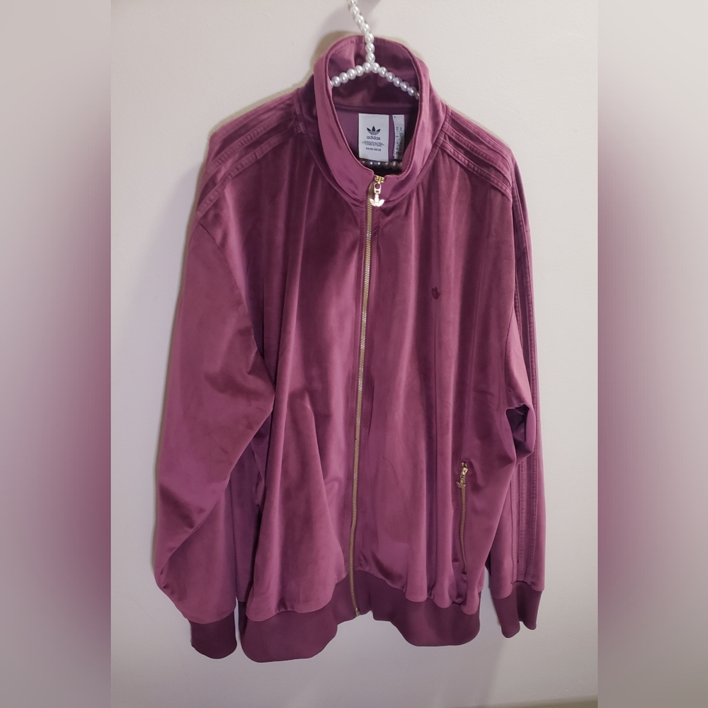 Adidas Men Originals Adicolor Velour Track Jacket XXL Size XXL
